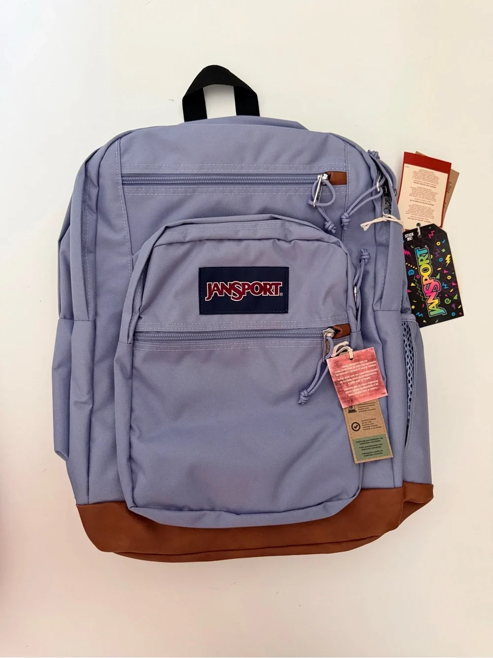 JanSport Backpack School Water Resistant 15” Laptop Cool Student Lavender